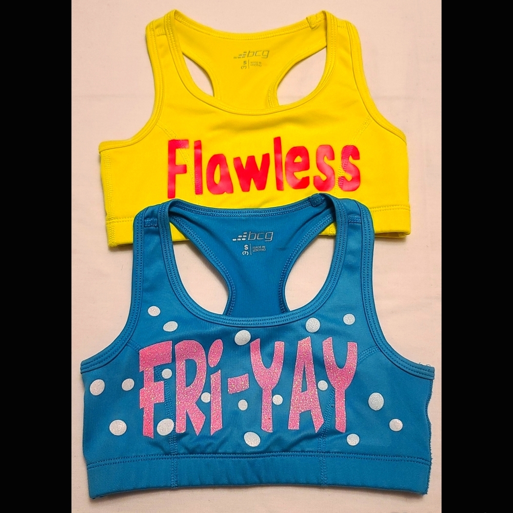 Personalized Girls Sports Bra Small 2ct. BCG